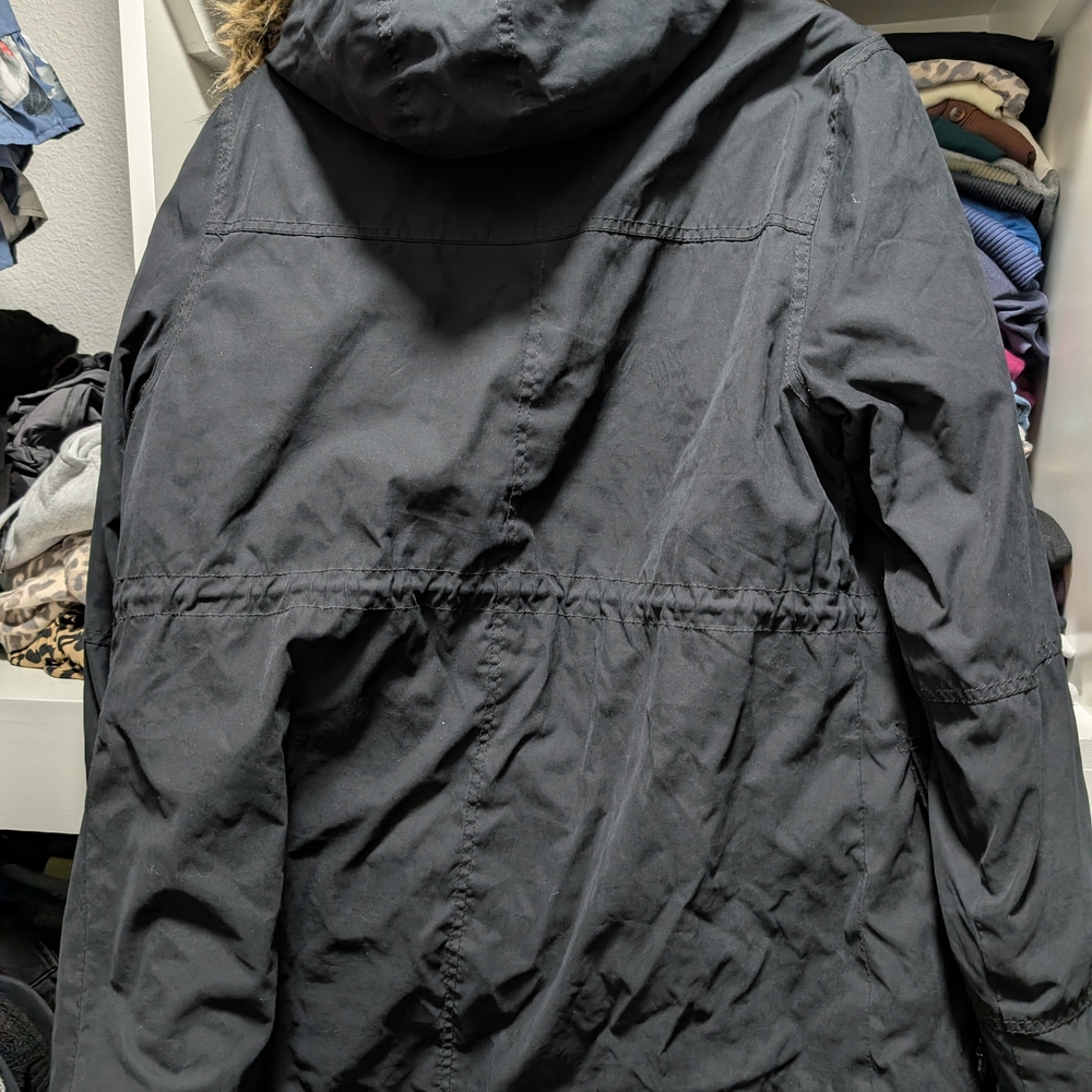 Prince & Fox Black Utility Jacket with Faux Fur Trim - Picture 6 of 6